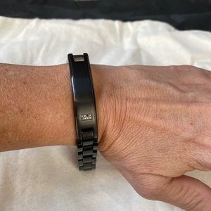 Men’s bracelet with black diamonds  MGW